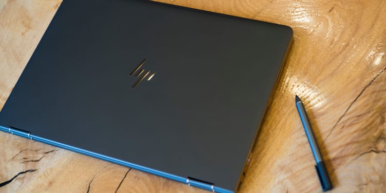 HP Spectre X360 15-inch closed on table