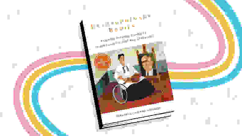 rainbow background with book cover on top of "Extraordinary Bodies: Figuring Physical Disability in American Culture and Literature”