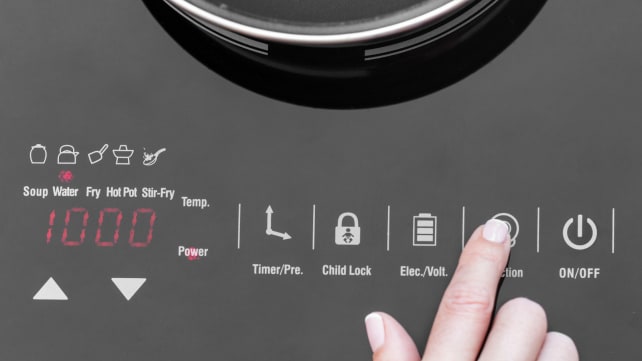 Induction cooking - dials