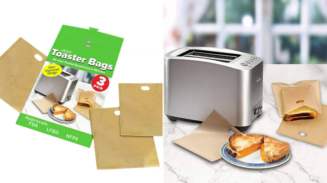 ekSel Non Stick Reusable Toaster Bags
