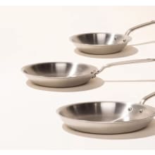 Product image of Made In 3-Piece Stainless Clad Frying Pan Set