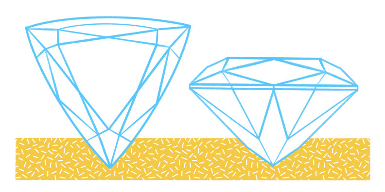 A drawing of a trillion diamond