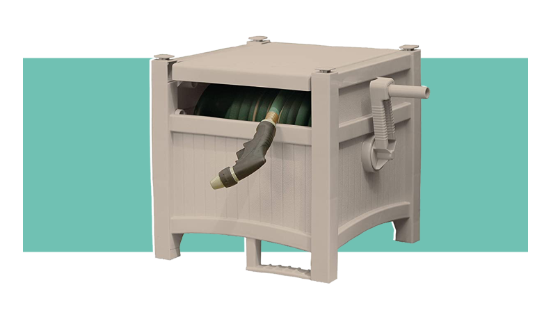 Product shot of the Suncast Resin Outdoor Hideaway box.