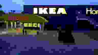IKEA Entrance at Night