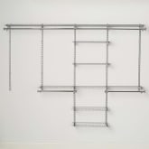 Product image of Rubbermaid 4–8 Ft. Configurations Deluxe Custom Closet Kit