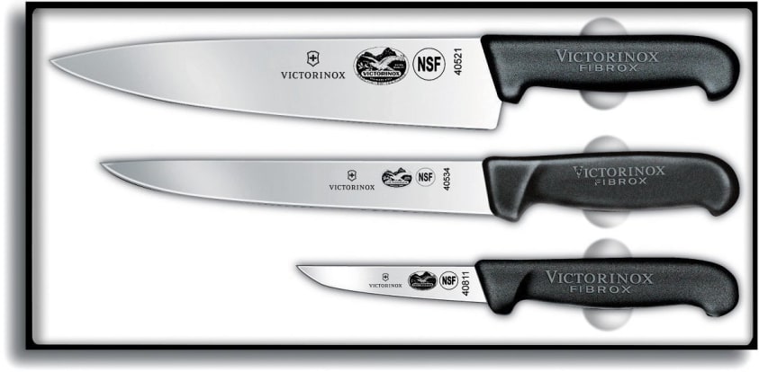 Product Image - Victorinox Fibrox 3-Piece Chef's Knife Set