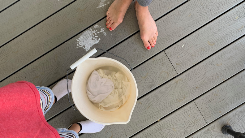 Waiting for the shirts to be ready to dye was the hardest part.