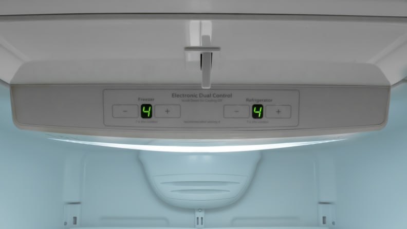 Controls of a Whirlpool WRB119WFBM Fridge