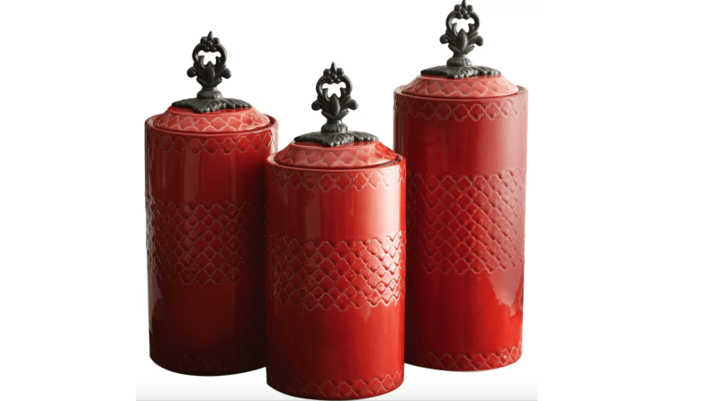 Rayna 3 Piece Kitchen Canister Set