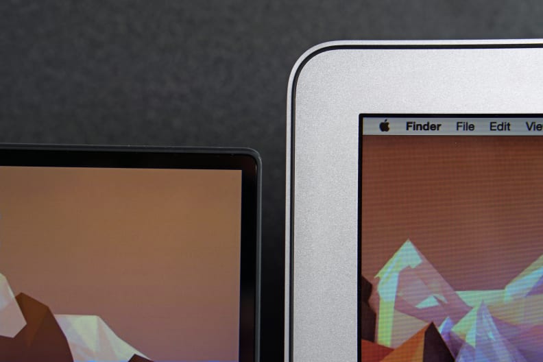 There's a clear winner when it comes to the bezel on the MacBook Air compared to the Dell XPS 13.