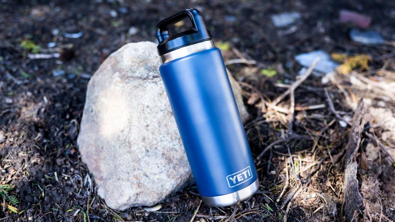 The Yeti Rambler is the best water bottle for the outdoors.