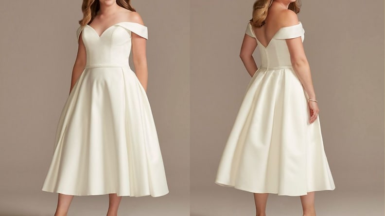 Slip into our top simple bridal dresses this season.