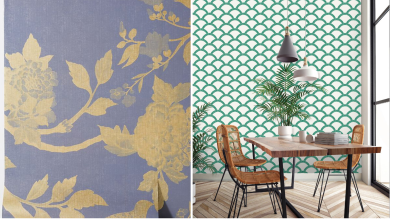 Removable wallpaper from Anthropologie and Tempaper