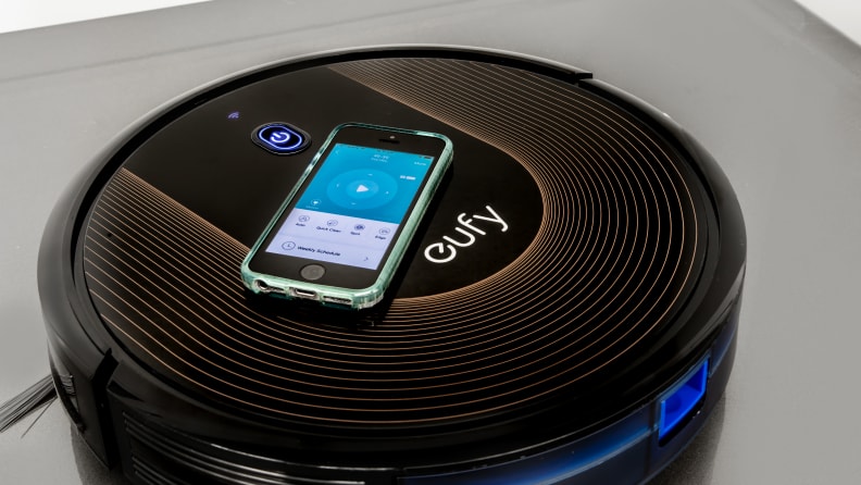 The Eufy Robovac 30C is a smart robot vacuum.