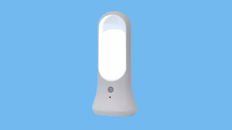 LED Smart Motion Sensor Light Plus on a blue background.