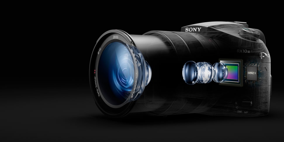 A manufacturer render of the Sony RX10 III.
