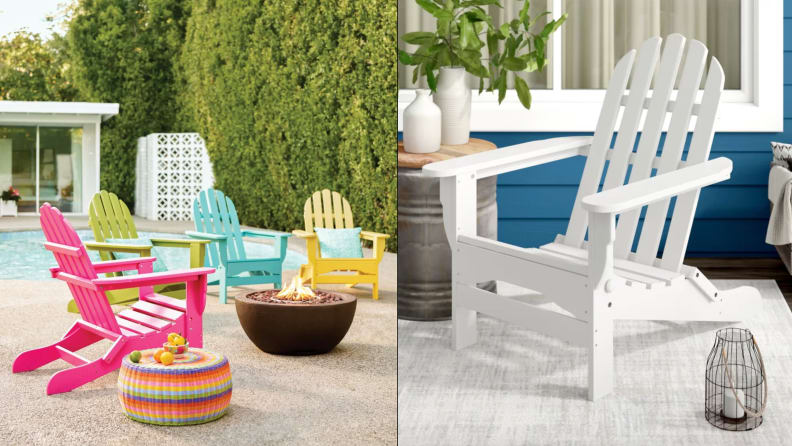 Three Posts Hartington Plastic Folding Adirondack Chair