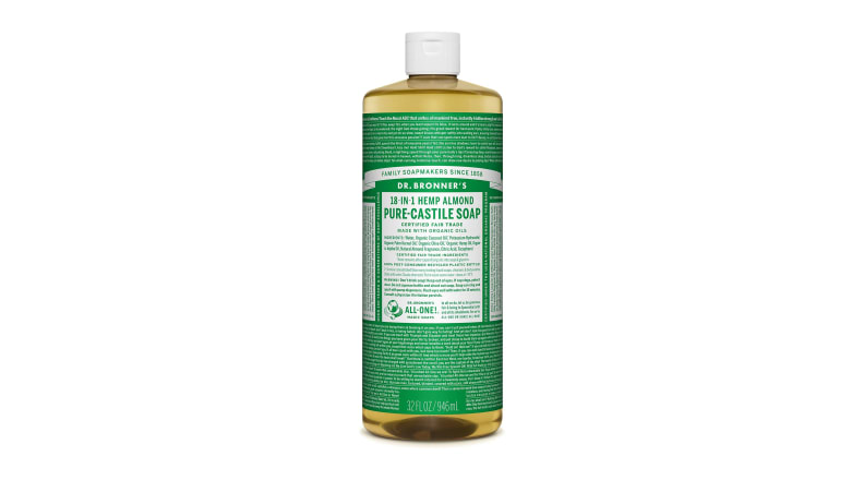 Bottle of Dr. Bronner's Castille Soap