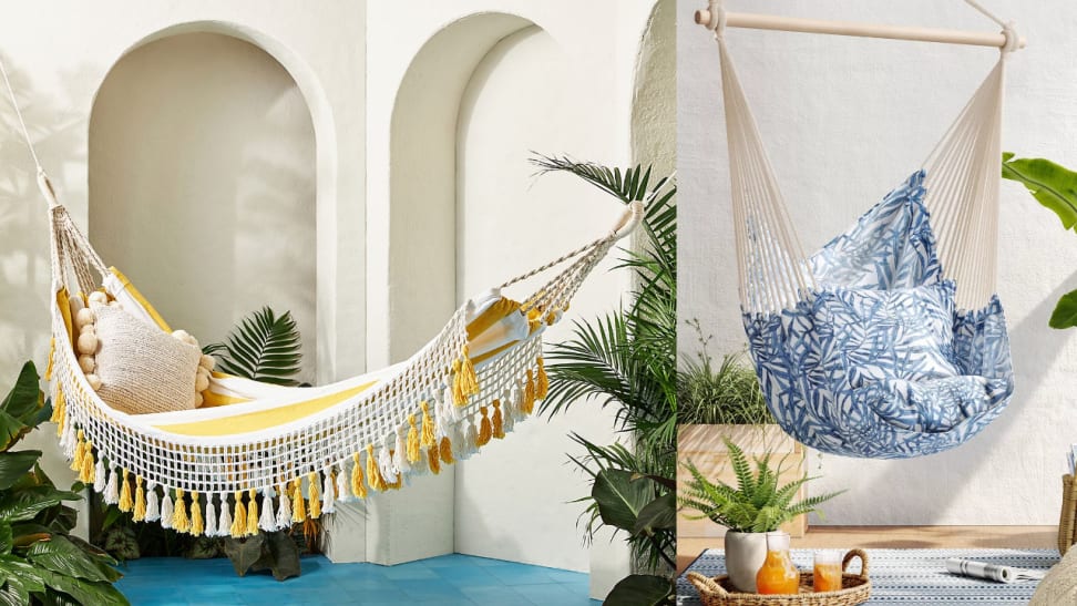 Kick up your feet in these comfy and stylish hammocks.