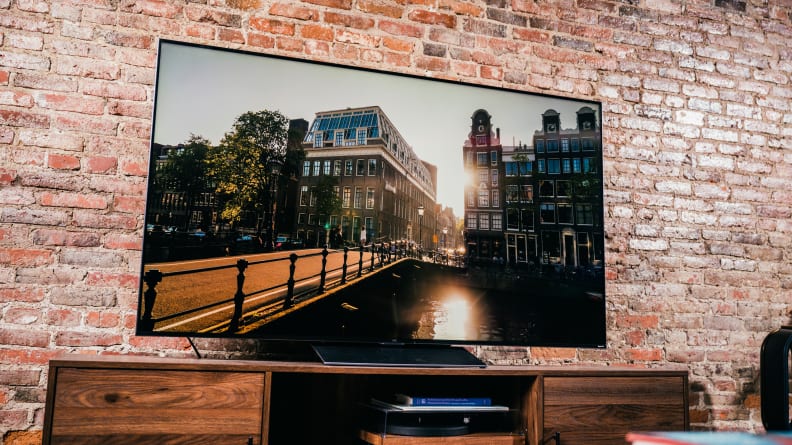 TCL 6-Series 8K displays high-resolution content in a living room setting