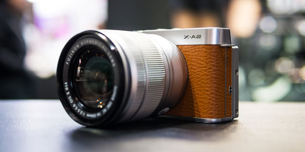 The Fujifilm X-A2 mirrorless camera