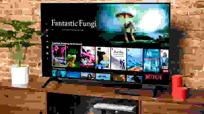 The LG A1 displaying Netflix's home screen