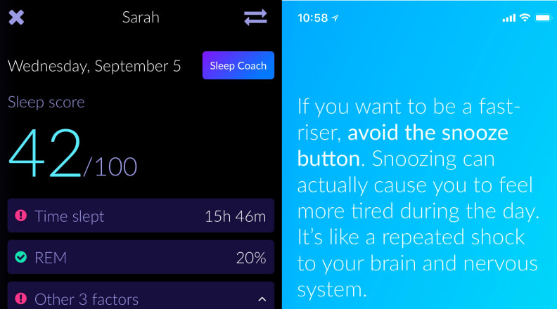 Eight app sleep score and coach