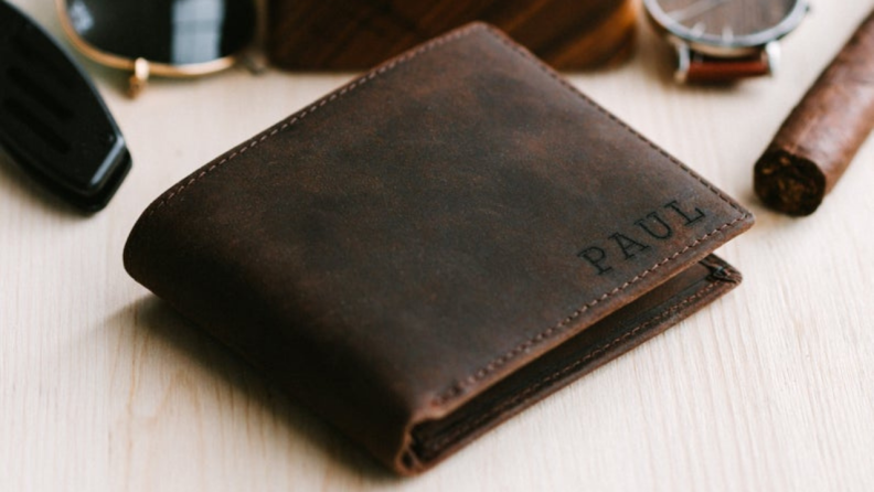 Men's Personalized Leather Wallet