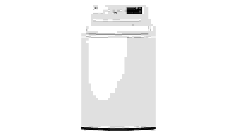 The LG WT7100CW top-load washing machine on a white background.