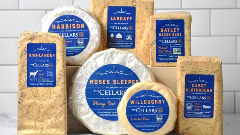 Jasper Hill cheeses range from classic cheddar to luscious spoonable bloomy rind wheels.