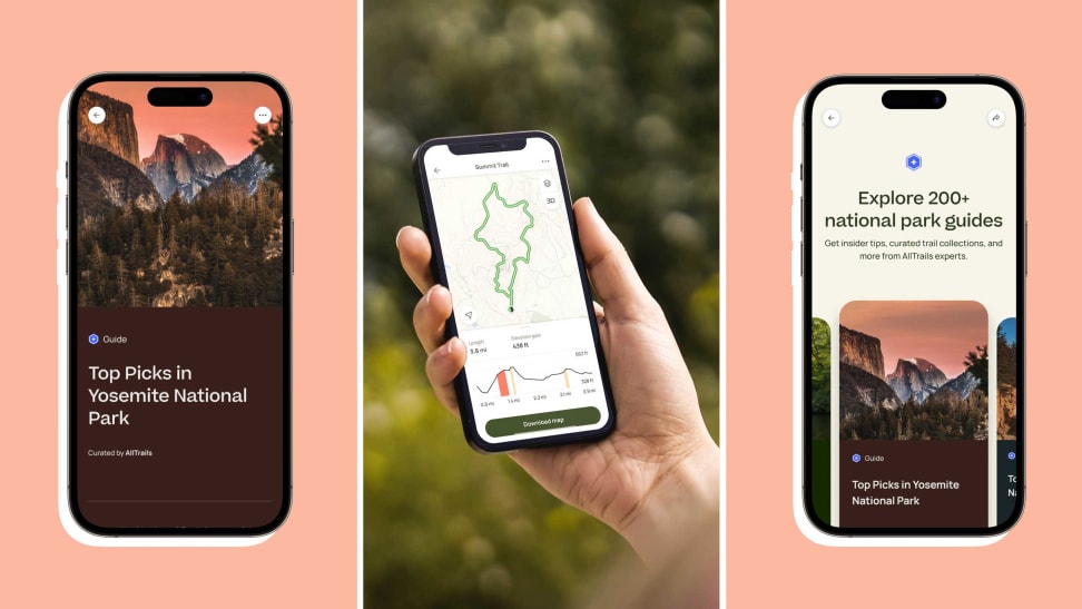 The AllTrails app is the ultimate digital hiking guide for National Park Week