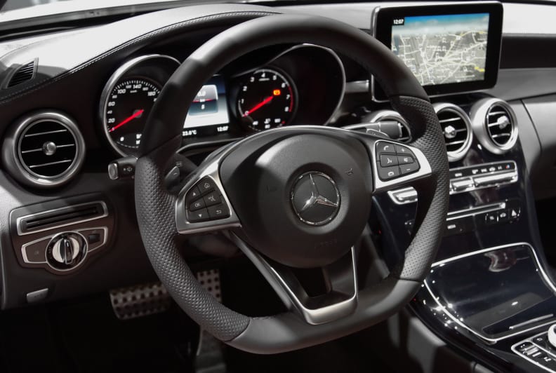 The interior of the Mercedes C-Class Coupe