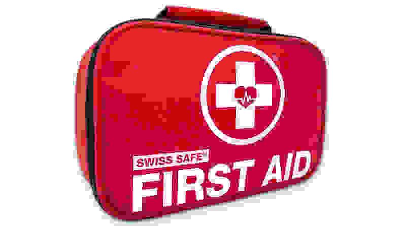 This Swiss Safe 2-in-1 First-Aid Kit is a great car essential for emergencies.