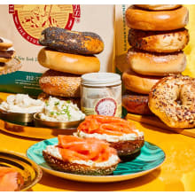 Product image of Barney Greengrass Smoked Fish Trio + Bagels