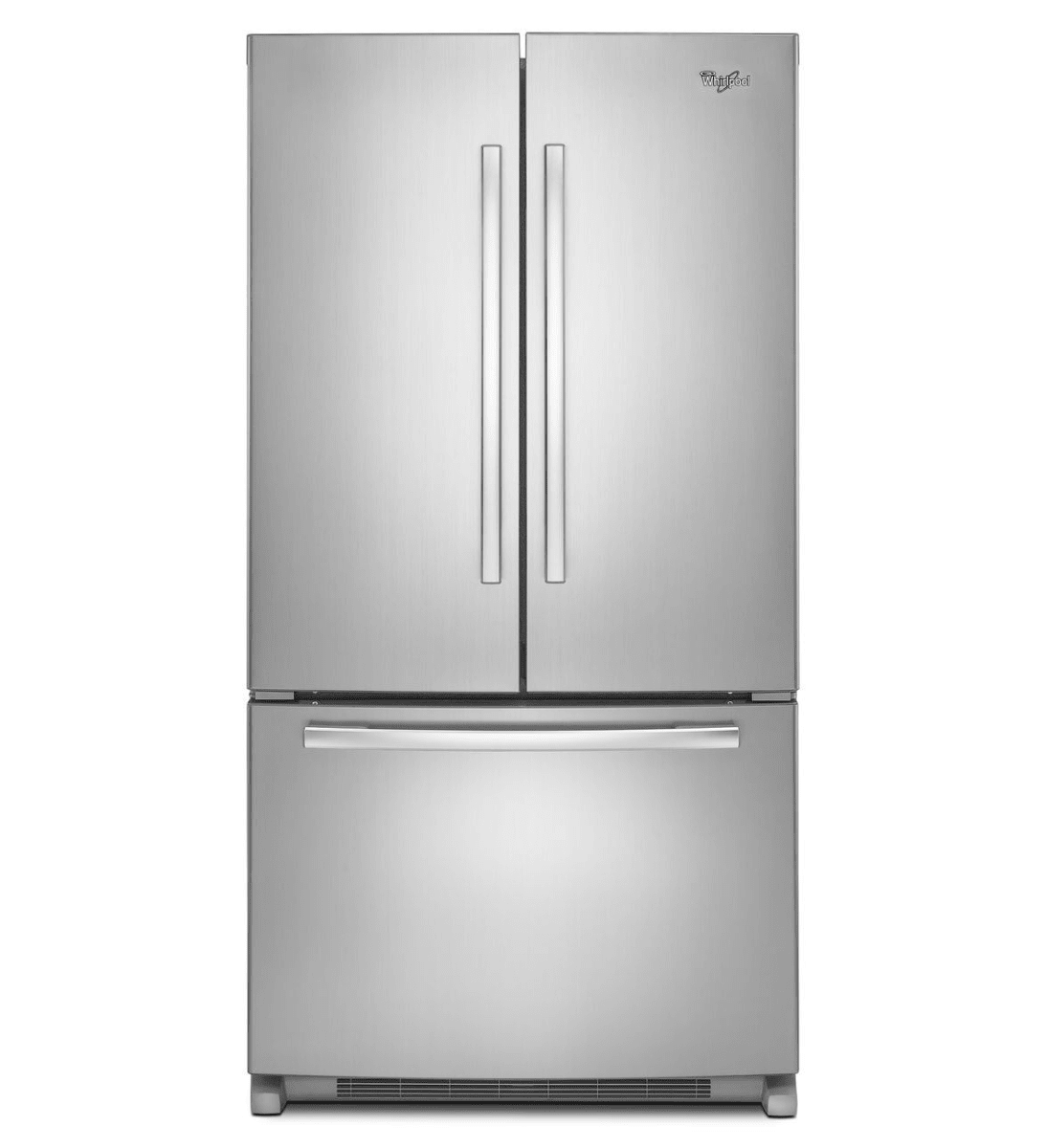 whirlpool stainless steel refrigerator bottom freezer