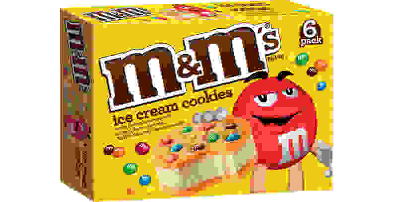 M&M cookie sandwich
