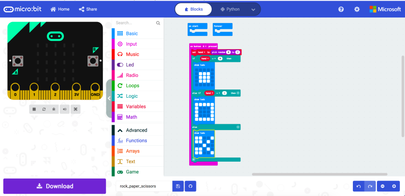 Using micro:bit code, you can make the EDU:BIT LED panel light up in whatever pattern you want.