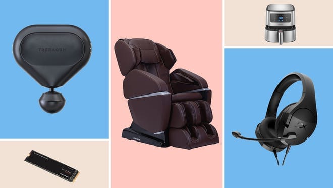 therabody massage device, massage chair, headset, air-fryer, remote
