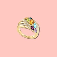 Product image of Multi-Gemstone Cluster Ring 
