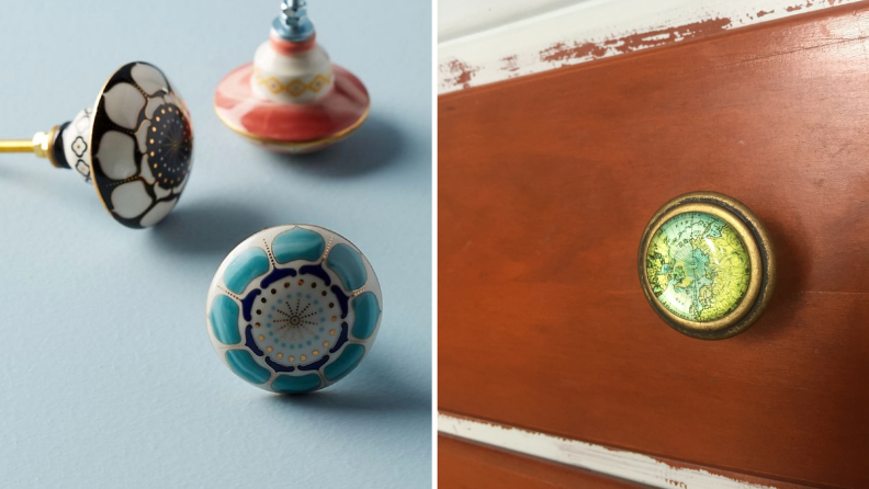 Refurbished furniture and knobs