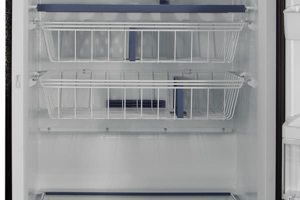 Pizza racks, sliding drawers, glass shelves: it's all found in the Kenmore Elite 28093 freezer.