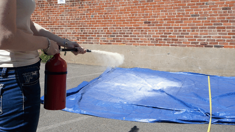 We tested the usability of fire extinguishers by actually using them.