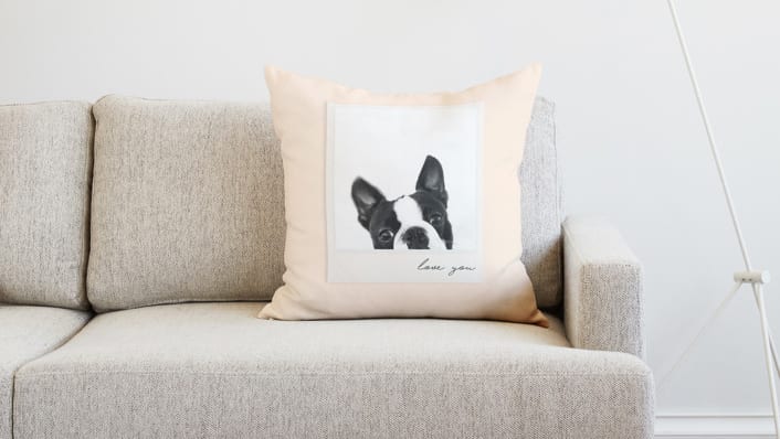 Pillow on sofa