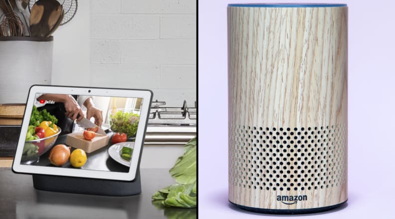 Google Nest Hub Max and the Amazon Echo second-generation