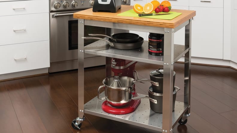 Seville Classics Stainless Steel Kitchen Cart