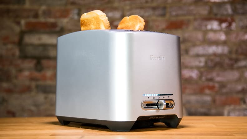Extra Wide Slots Small Toaster LOFTer Stainless Steel Bread Toasters Best Rated Prime with Warming Rack Removable Crumb Tray Red 2 Slice Toaster 800W 6 Bread Shade Settings Defrost/Reheat/Cancel Function 