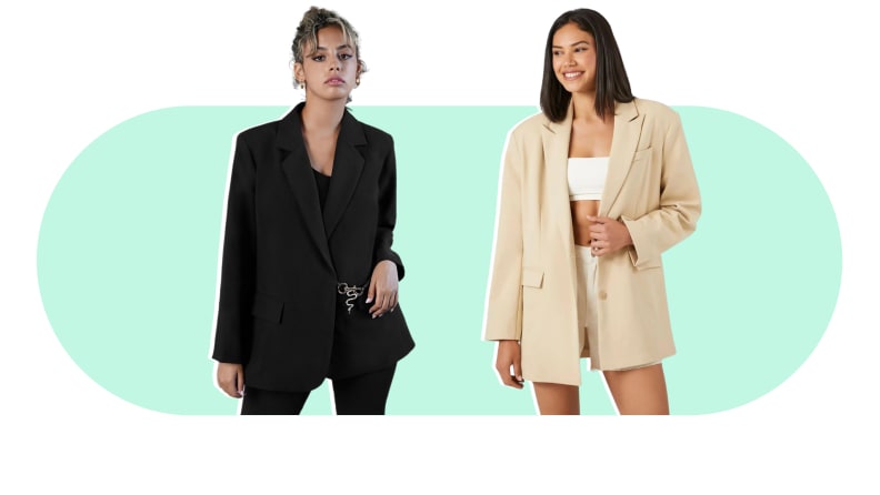 Oversized blazers to shop for fall 2023: Old Navy, Rebdolls, and