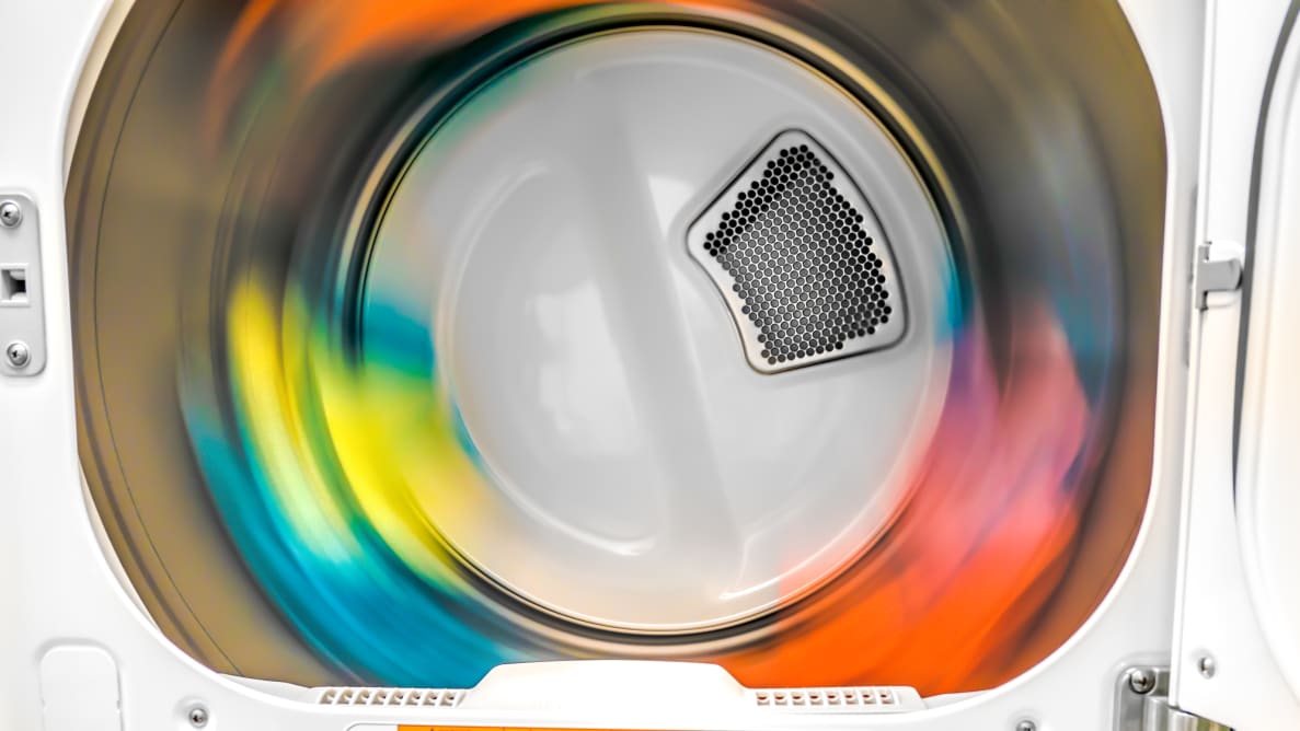 The LG DLE7100W can keep your laundry tumbling