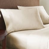 Warm Taupe King RDM Koncept Elegance Collection T1200 Sheet Set Solid Combed Cotton Sateen
