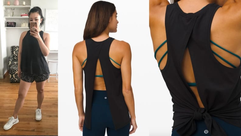 lululemon tie back tank